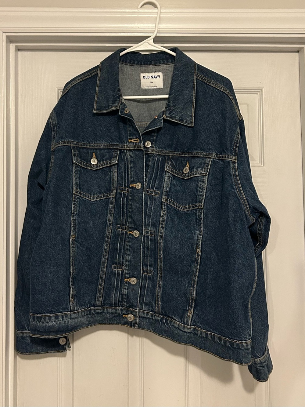 Old Navy Indigo Blue Denim Jacket with Button Front